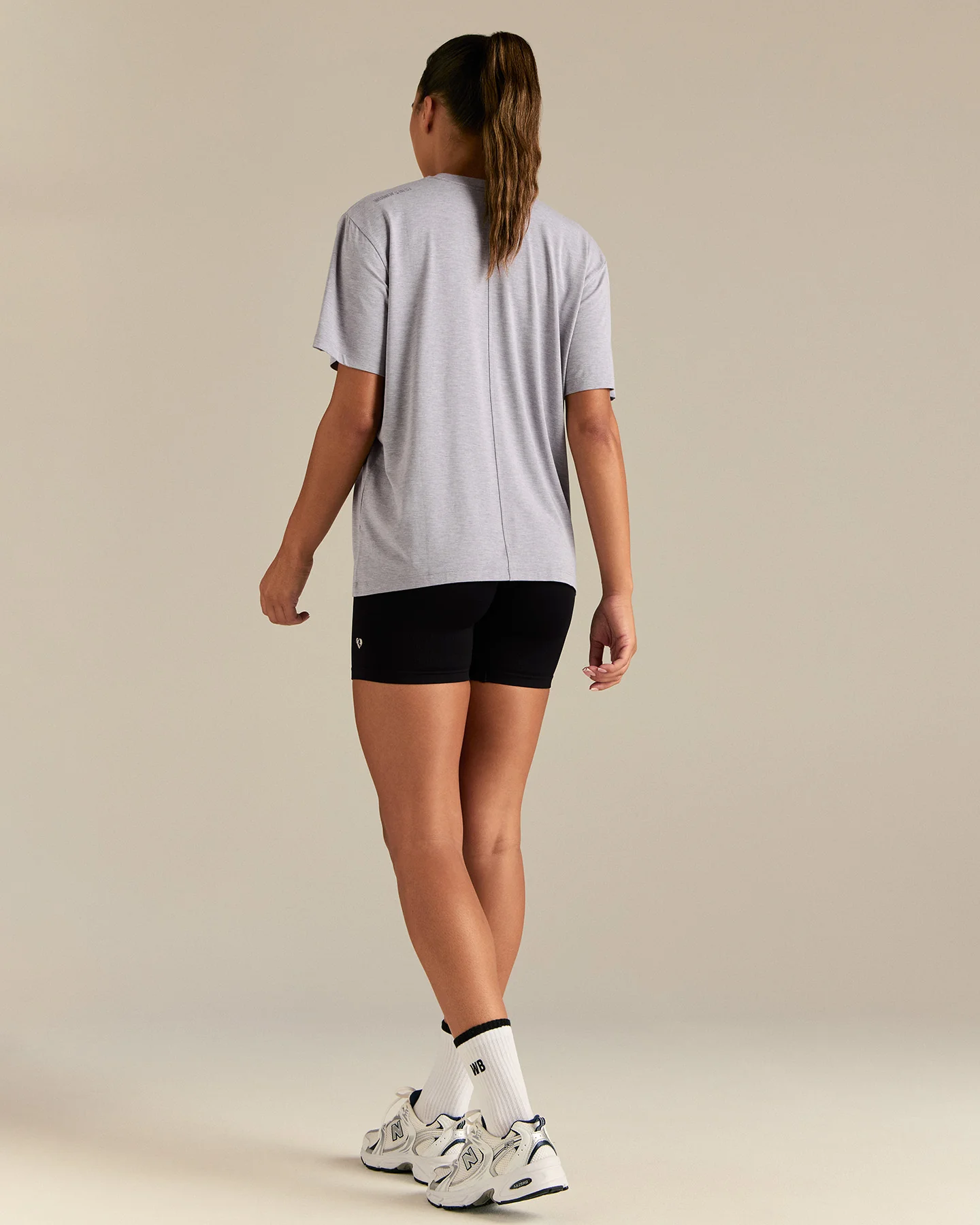 Comfort Oversized Hook Up T-Shirt | Silver Grey Marl - Image 5