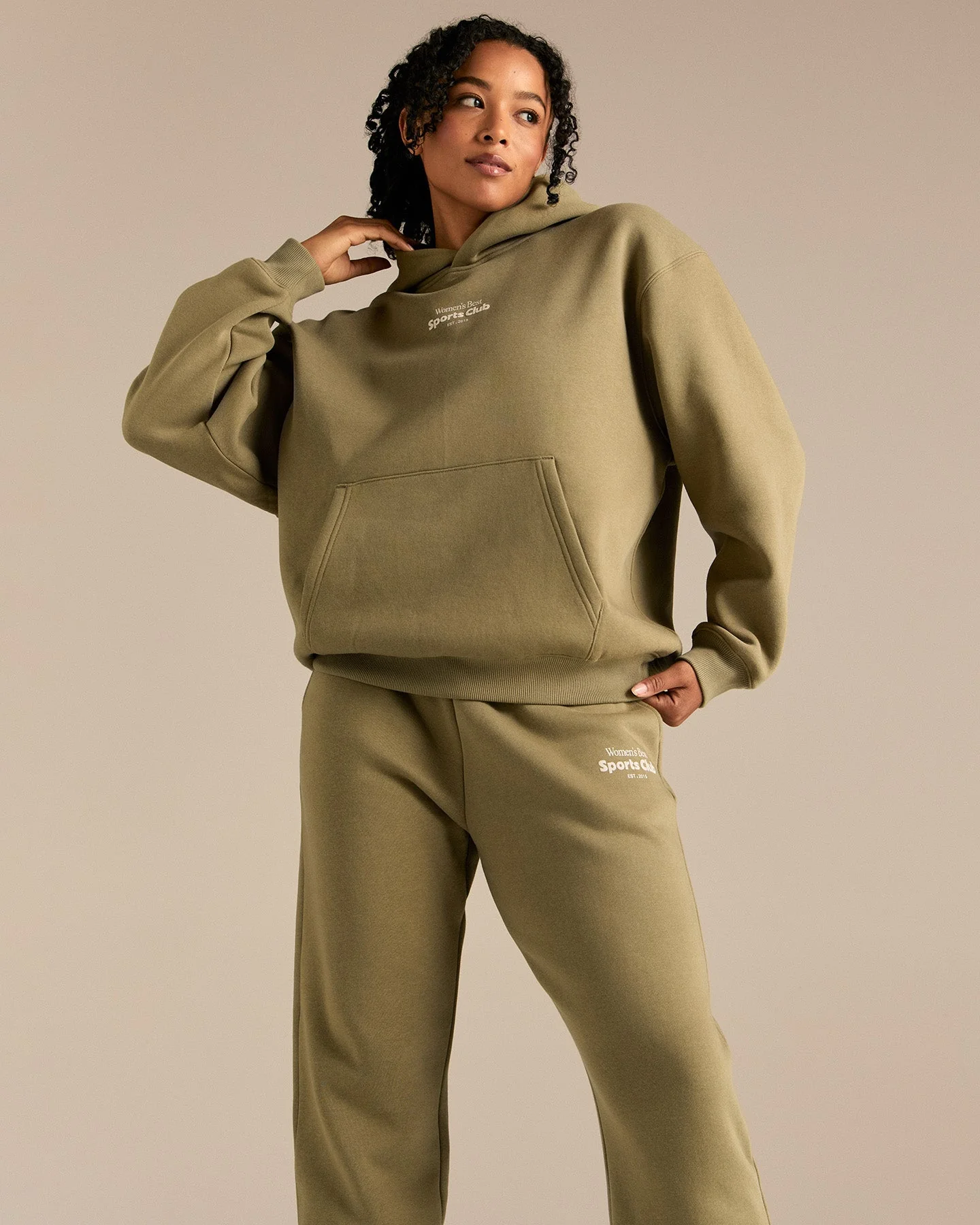 Comfort Oversized Sports Club Hoodie | Willow - Image 3