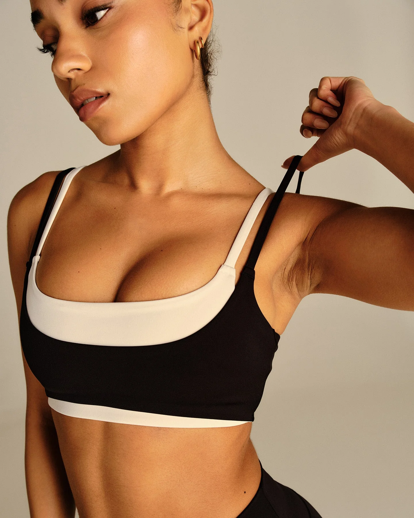 Essential Double Layer Bra | Black - Image 4
