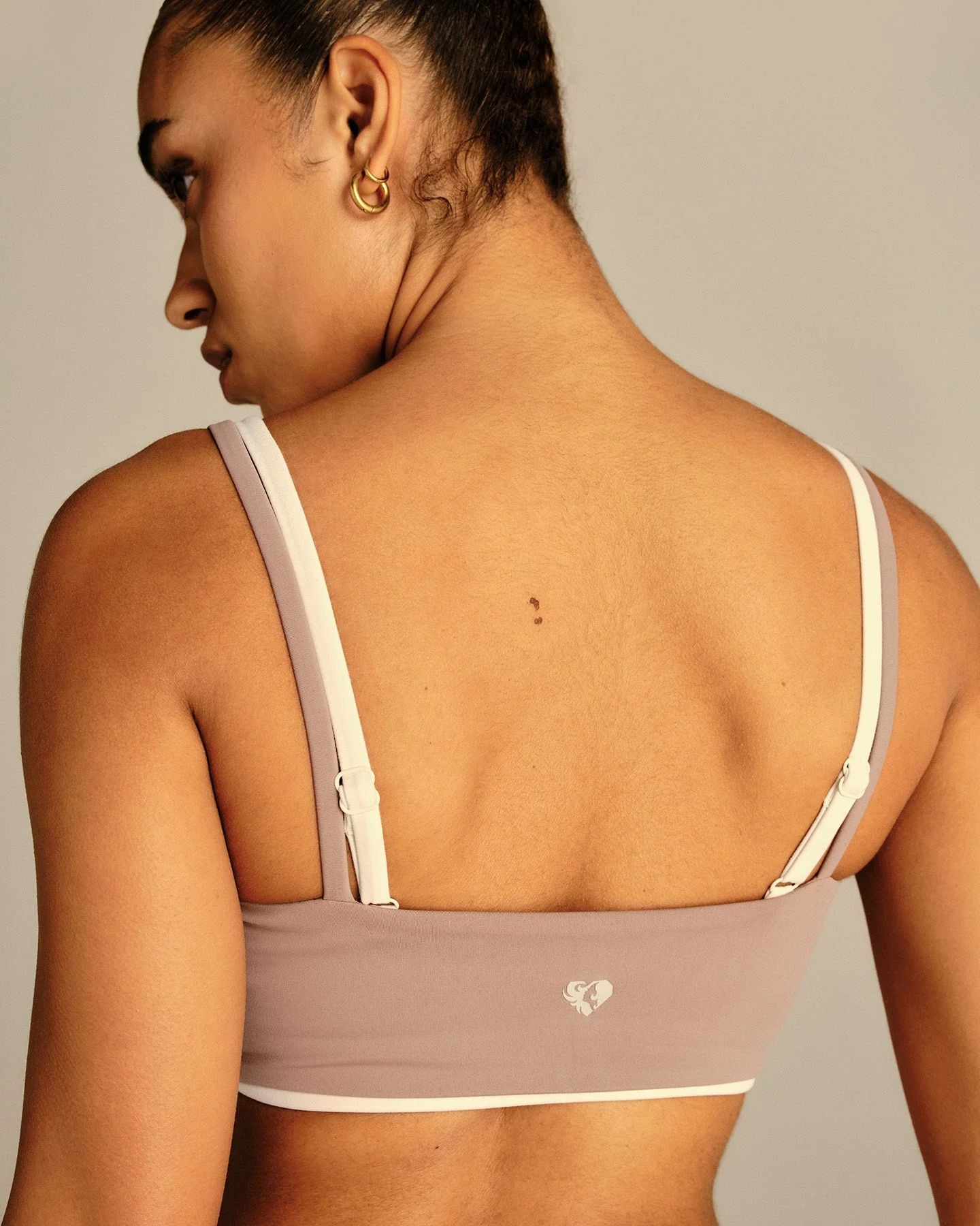 Essential Double Layer Bra | Mauve Taupe - Image 3