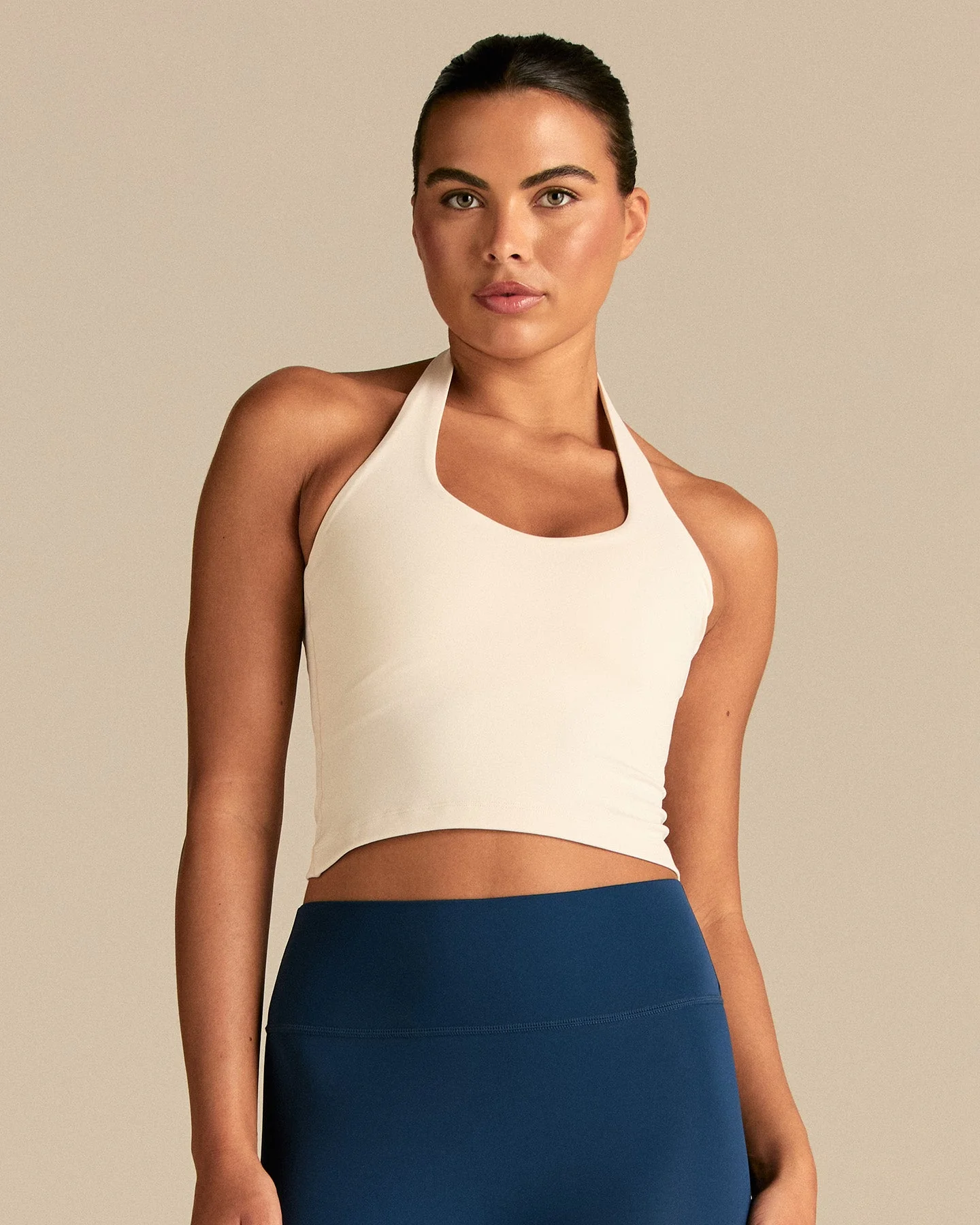 Essential Halter Tank | Coconut White