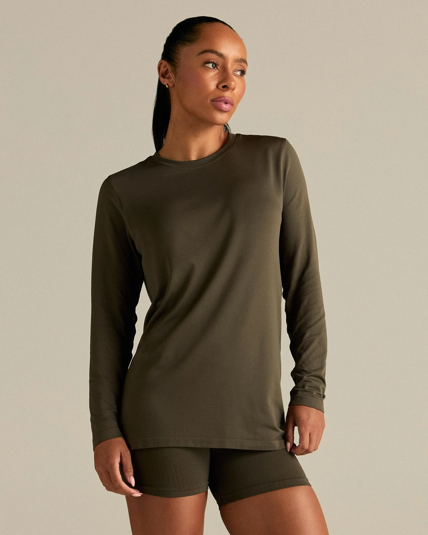 Lightweight Long Sleeve T-Shirt | Dark Olive