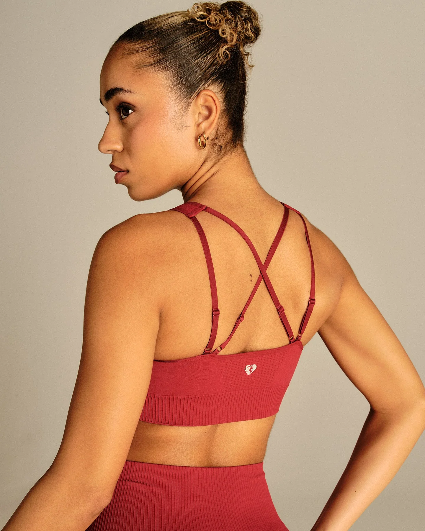 Power Adjustable Sports Bra | True Red - Image 3