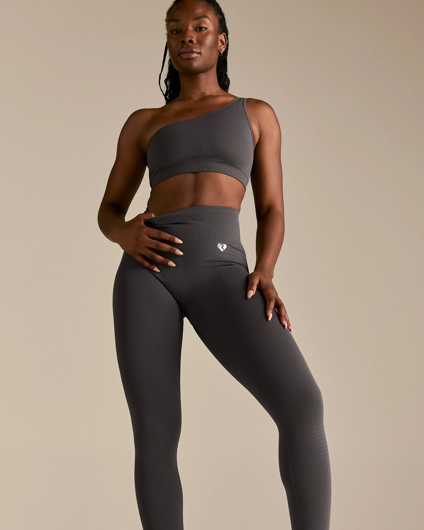 Power High Waist Scrunch Leggings | Graphite - Image 3