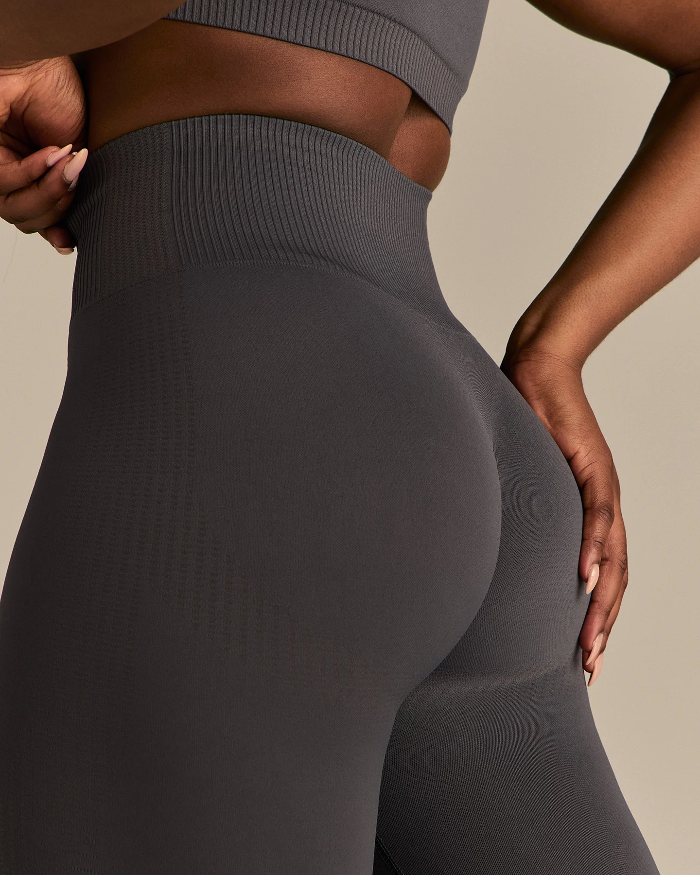 Power High Waist Scrunch Leggings | Graphite - Image 6