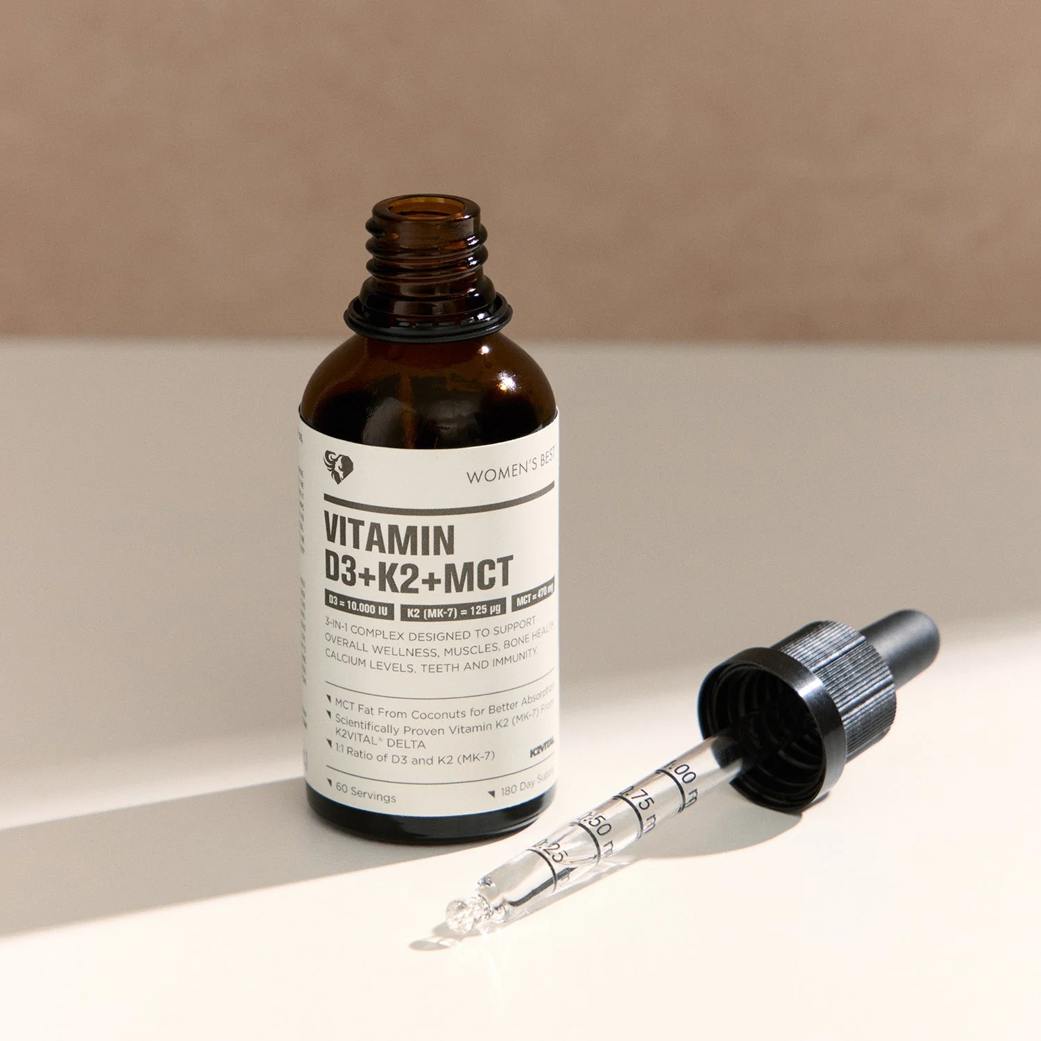Vitamin D3 + K2 + MCT Liquid Drops (10,000IU) - Image 5